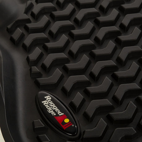 Revêtement de plancher arrière Rugged Ridge noir pour Jeep Wrangler JL 4 portes 2018-2020