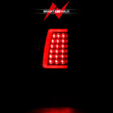 Feux arrière à LED ANZO 1999-2002 Chevy Silverado 1500 style planche noir avec lentille fumée