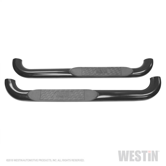 Marchepieds ovales Nerf Platinum 4 de Westin pour Ford F-150 Reg Cab 2015-2018 - Noir