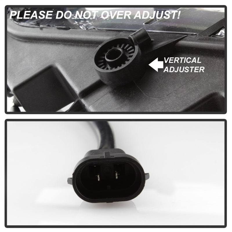 Feux antibrouillard à LED OEM Spyder Dodge Charger 2015-2016 avec interrupteur universel - Transparent FL-DCH2015-LED-C