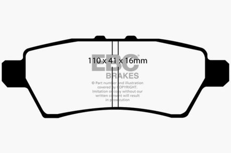 EBC 05-12 Nissan Pathfinder 4.0 Ultimax2 Rear Brake Pads