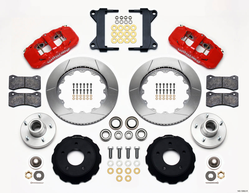 Kit de moyeu avant Wilwood AERO6 14.00-Red Chevy C-10 60-87 CPP Drop Spindle