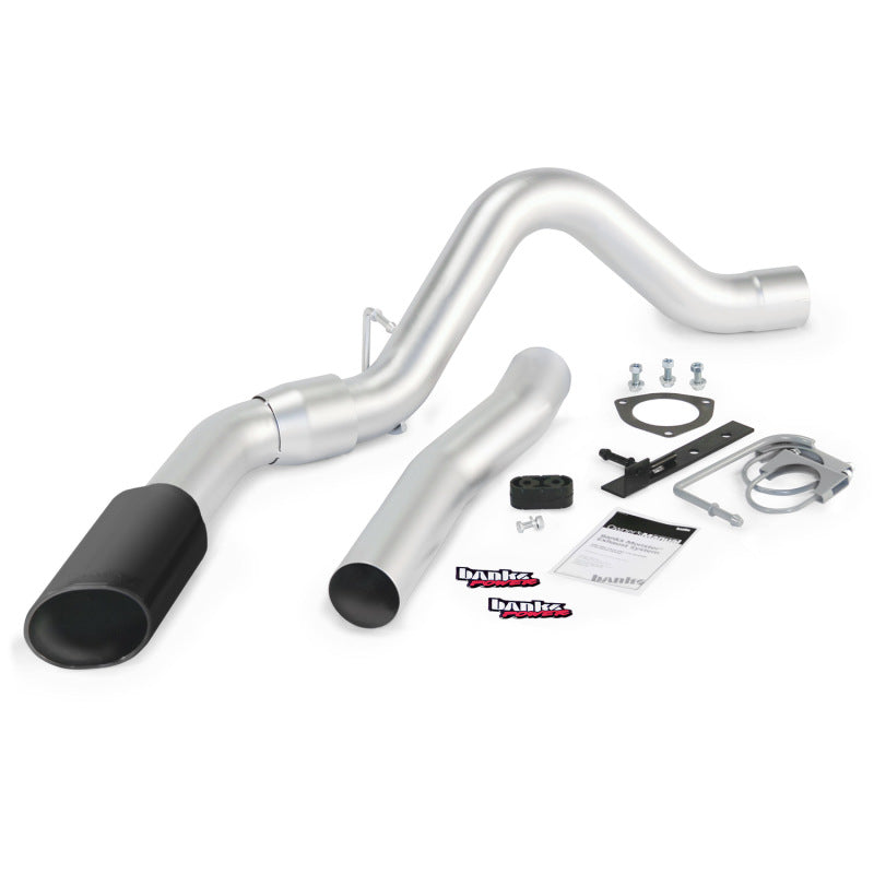 Système d'échappement Monster Banks Power 15 Chevy 6,6 L LML ECLB/CCSB/CCLB - Échappement simple SS avec embout noir