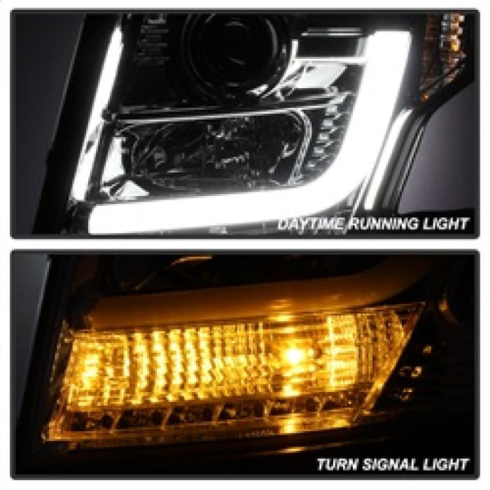 Phares de projecteur Spyder Chevy Tahoe / Suburban 2015-2016 - DRL LED - Fumée PRO-YD-CTA15-DRL-SM