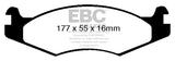 Plaquettes de frein avant EBC 92-03 Am General H1 Yellowstuff