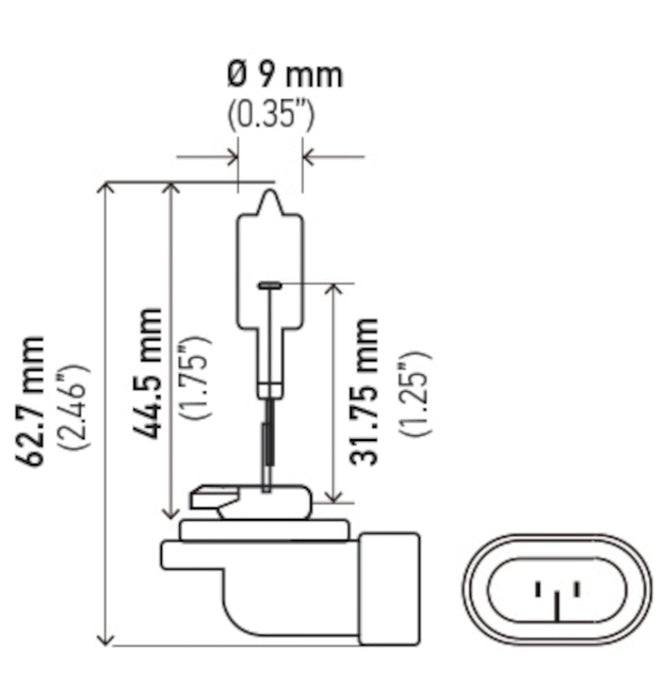 Ampoule Hella 889 12V 27W Pgj13 T325