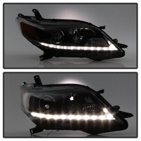 Phares de projecteur Spyder Toyota Sienna 2011-2014 - DRL LED - Noir PRO-YD-TSEN11-DRL-BK