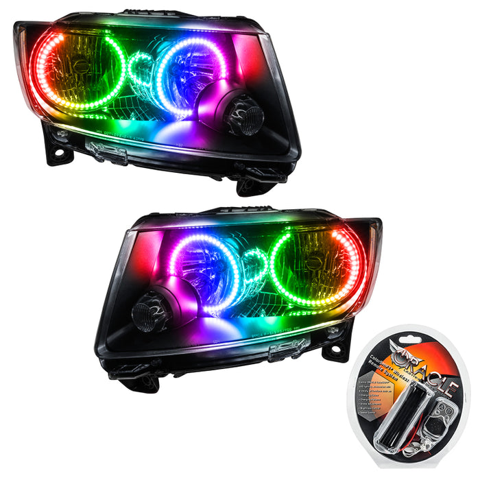 Oracle 11-13 Jeep Grand Cherokee SMD HL (non HID) - Chrome - ColorSHIFT VOIR LA GARANTIE