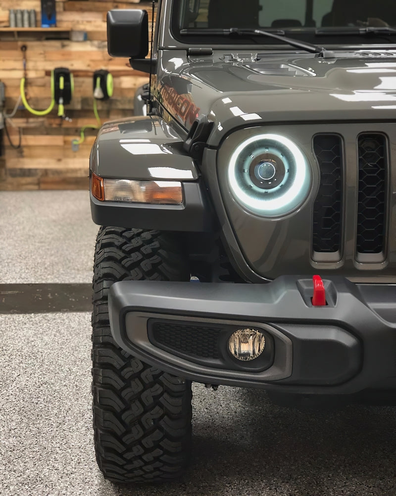 Phares de projecteur Oracle Oculus Bi-LED pour Jeep JL/Gladiator JT - Noir mat - 5 500 K VOIR LA GARANTIE