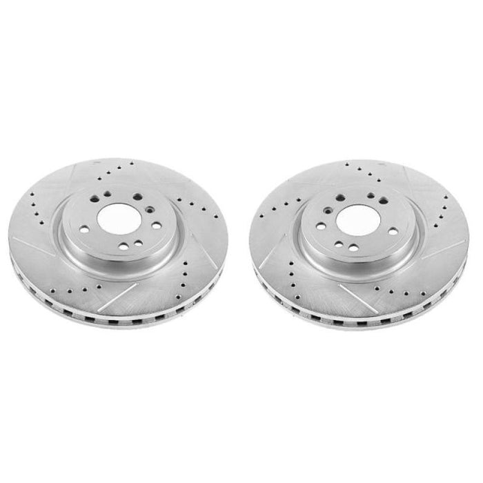 Disques de frein avant Power Stop 16-17 Mercedes-Benz GLE300d Evolution percés et fendus - Paire