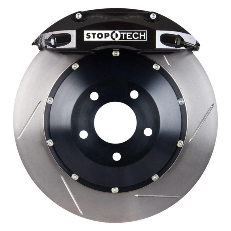Étriers avant StopTech 08-09 BMW M3 (E92) V8 355x35 noirs ST-40 Rotors fendus/plaquettes/conduites SS