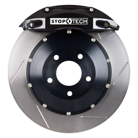 Étriers avant StopTech 08-09 BMW M3 (E92) V8 355x35 noirs ST-40 Rotors fendus/plaquettes/conduites SS
