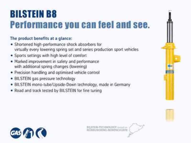 Amortisseur monotube arrière Bilstein B8 12-13 Mercedes-Benz CLS63 AMG (sans suspension pneumatique)