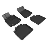 3D MAXpider 13-17 Lexus Ls460L Kagu Floor Mat- Black R1 R2
