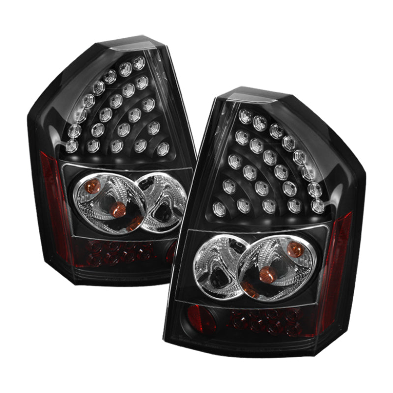 Feux arrière à LED Spyder Chrysler 300C 08-10 Noir ALT-YD-C308-LED-BK
