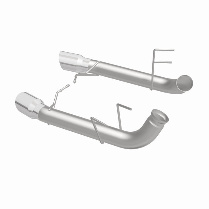 Échappement arrière double à double sortie arrière MagnaFlow 13 Ford Mustang en acier inoxydable avec essieu arrière et catalyseur (compétition)