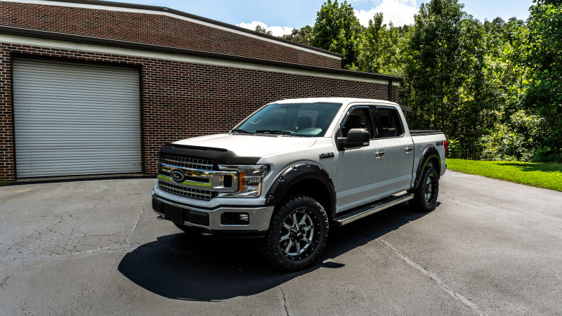 Protecteur de capot à profil bas texturé AVS 15-18 pour Ford F-150 Aeroskin II - Noir