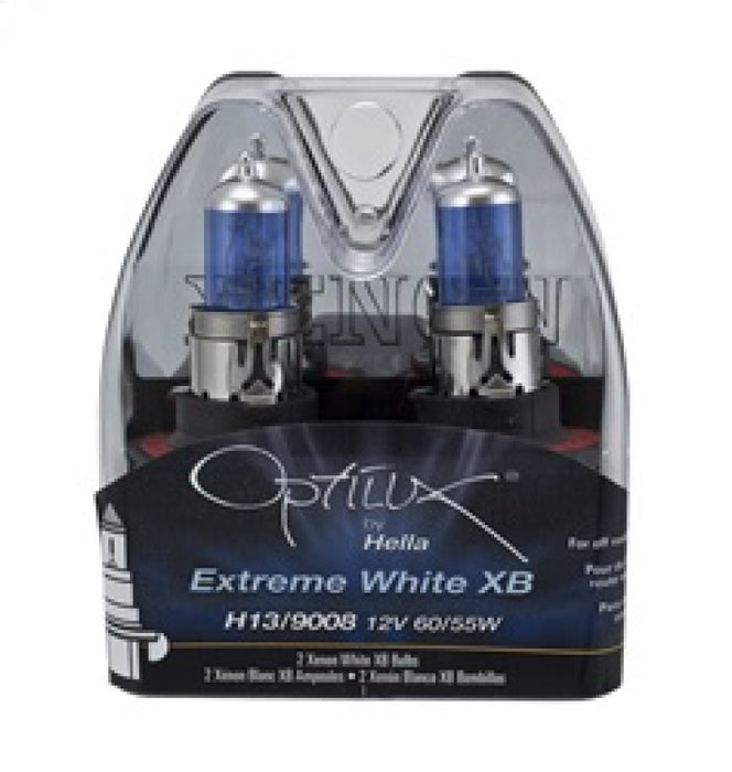 Ampoules Hella Optilux H13/9008 12V 60/55W XB Xenon White (paire)