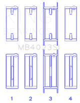 King Engine Bearings For FORD TAURUS V6 245CI/177CI/ Main Bearing