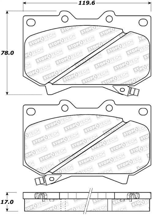 Plaquettes de frein StopTech Street Select - Avant