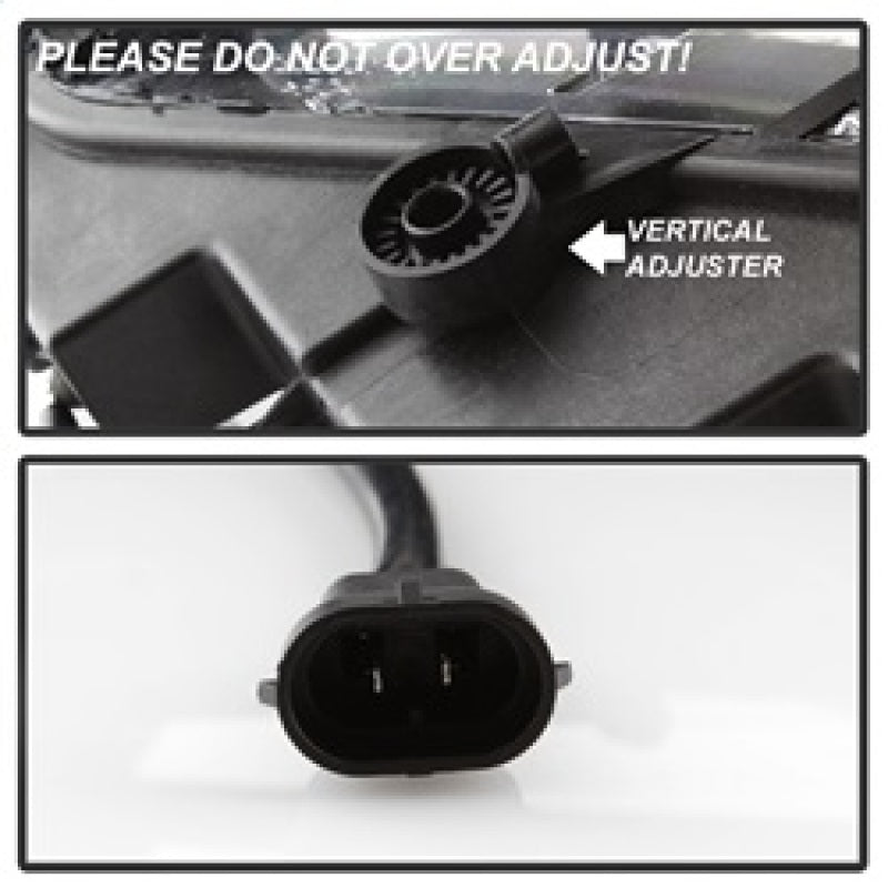 Feux antibrouillard à LED OEM Spyder Dodge Charger 2015-2016 avec interrupteur universel - Transparent FL-DCH2015-LED-C