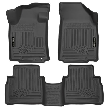 Revêtements de sol noirs Husky Liners 2016 Nissan Maxima WeatherBeater pour les rangées avant et arrière