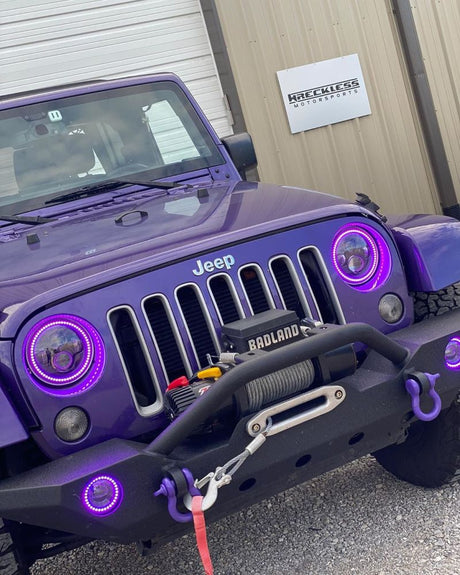 Phares à DEL haute puissance Oracle 7 pouces - Lunette noire - Dynamique - Dynamique VOIR LA GARANTIE