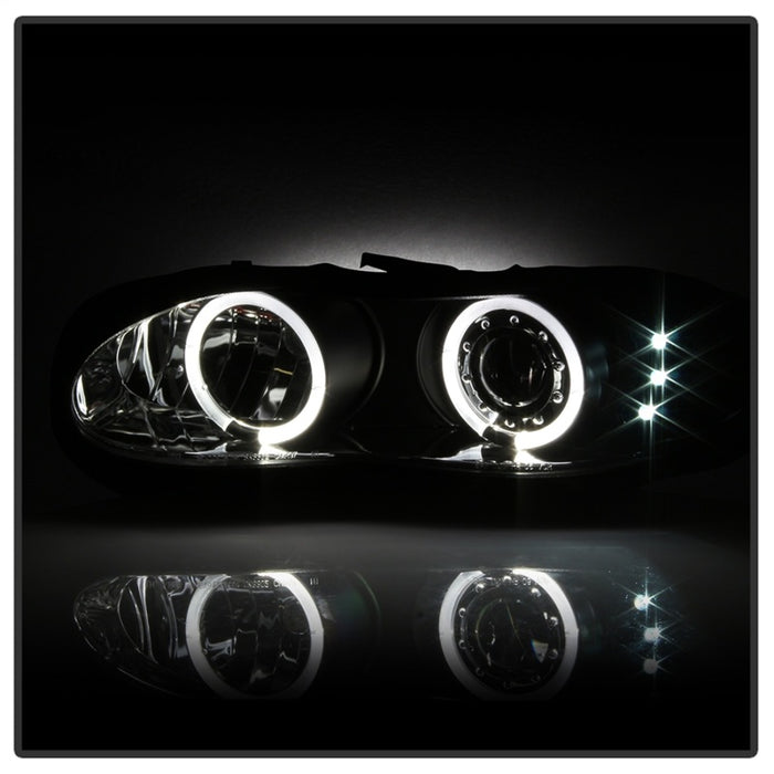 Phares de projecteur Spyder Chevy Camaro 98-02 LED Halo LED Blk - Low H1 PRO-YD-CCAM98-HL-BK