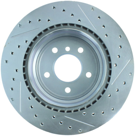 Disque de frein arrière droit ventilé, fendu et percé StopTech Select Sport 07-13 pour BMW 335i