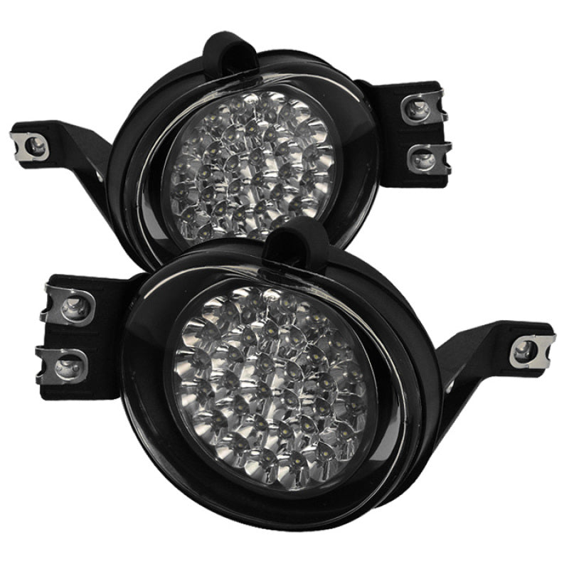 Feux antibrouillard à LED Spyder Dodge Ram 02-08/Durango 04-06 avec interrupteur transparent FL-LED-DRAM02-C