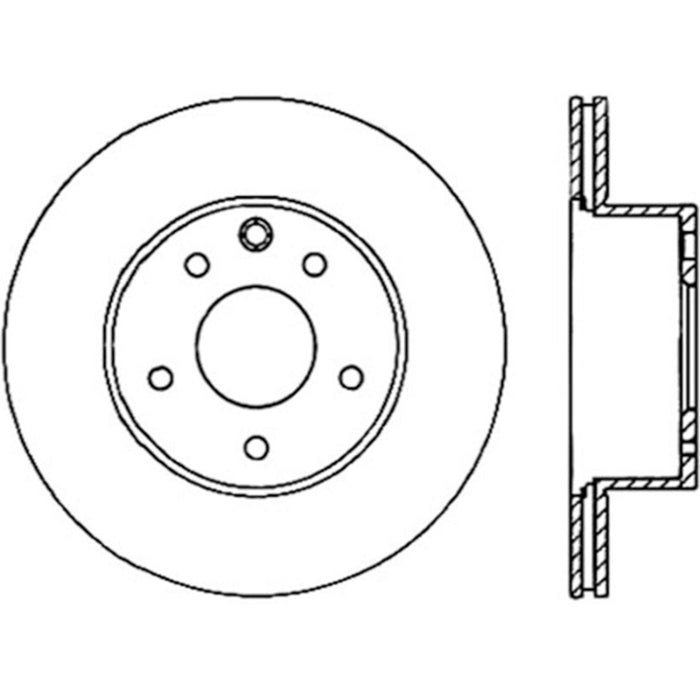 Rotor arrière droit fendu StopTech Power Slot 06-07 350Z / 05-07 G35 / 06-07 G35X SportStop CRYO