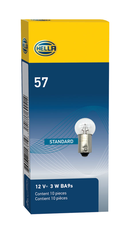 Ampoule Hella 57 12V 3W BA9s G4.5