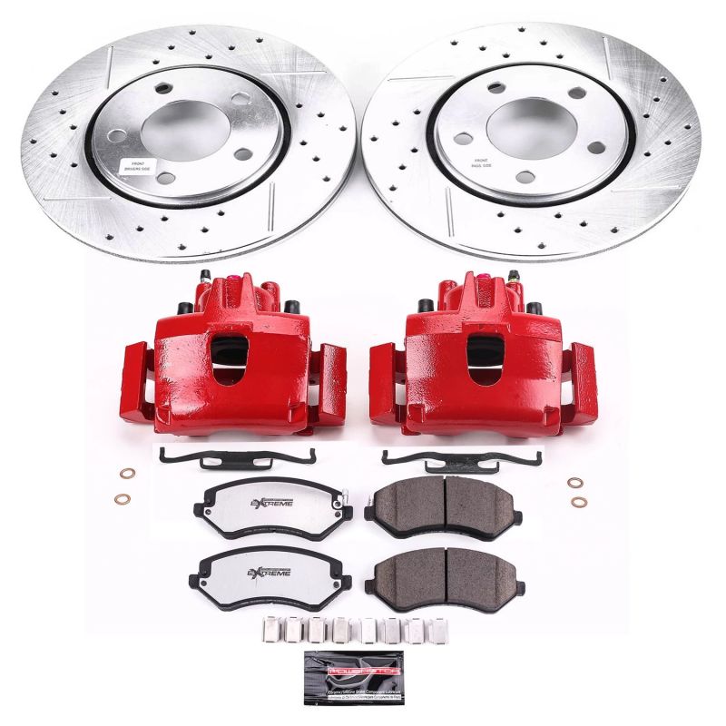 Power Stop 2003 Chrysler Voyager Front Z36 Truck & Tow Brake Kit w/Calipers