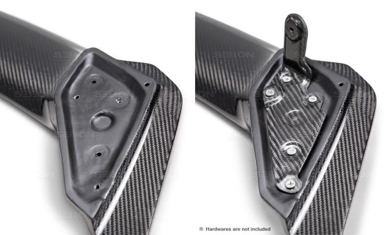 Aileron arrière en fibre de carbone Seibon 14-15 Honda Civic 2 portes Si-Style