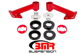 BMR 15-17 S550 Mustang Cradle Bushing Lockout Kit - Red BMR Suspension