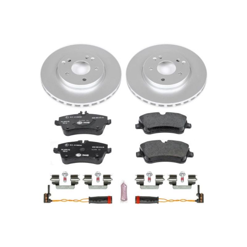 Power Stop 02-05 Mercedes-Benz C230 Front Euro-Stop Brake Kit