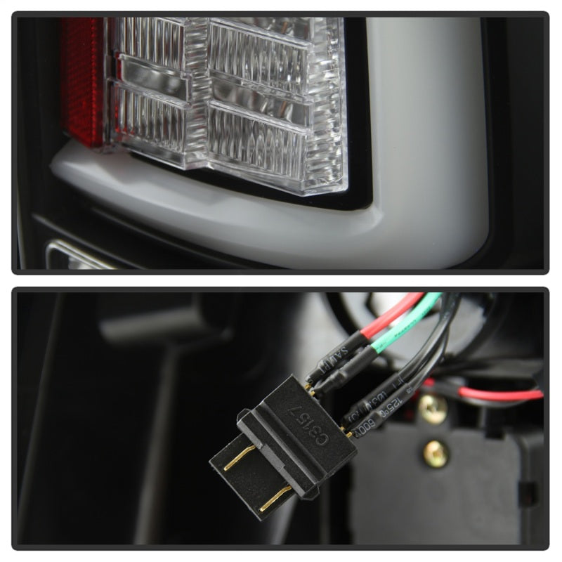 Feux arrière à DEL pour Dodge Ram 1500 Spyder 09-16 - Noir ALT-YD-DRAM09V2-LED-BK