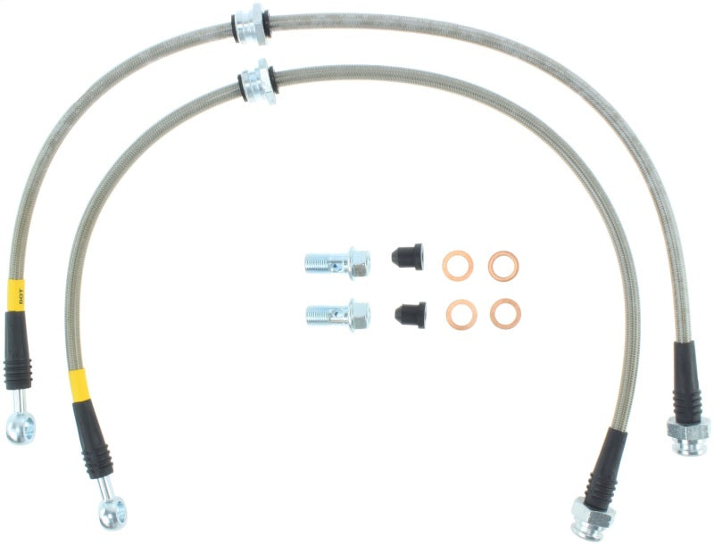 Conduites de frein avant en acier inoxydable StopTech 05-13 Nissan Murano