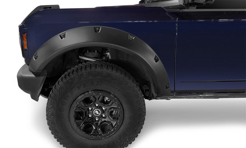 Élargisseurs de toit style poche Bushwacker 2021+ Ford Bronco 4 portes 4 pièces - Noir