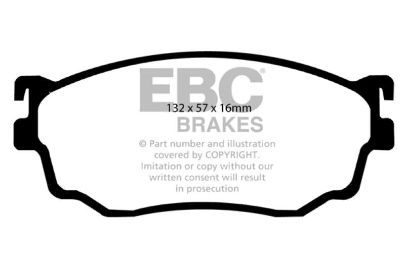 Plaquettes de frein avant EBC 03-04 Mazda Protege 2.0 Turbo (Mazdaspeed) Ultimax2