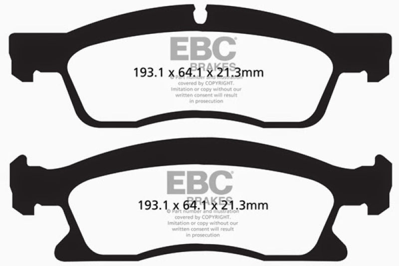 Plaquettes de frein avant EBC 13+ Dodge Durango 5.7 Ultimax2