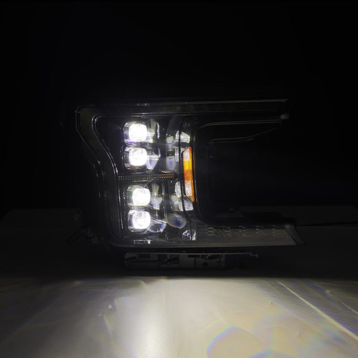 Phare de projet à LED AlphaRex 18-20 Ford F-150 NOVA Alpha Blk (style G2 de 14e génération)