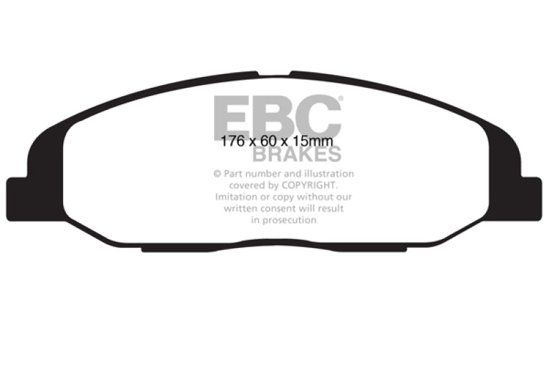 Plaquettes de frein avant Redstuff EBC 08-13 Cadillac CTS 3.0