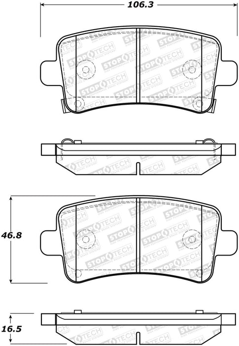 Plaquettes de frein StopTech Street - Avant