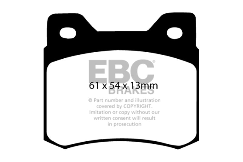 Plaquettes de frein arrière Redstuff EBC 84-86 Mercedes-Benz 190/190E 2.3
