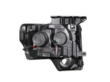 Phares de projecteur ANZO 2009-2014 Ford F-150 avec barre en U noire