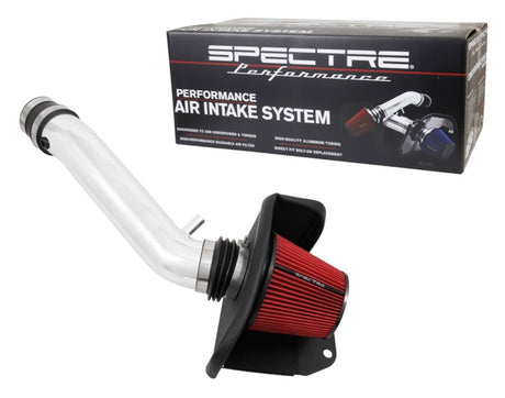 Kit d'admission d'air pour Jeep Grand Cherokee V6-3.6LF/I Spectre 16-18 - Poli avec filtre rouge