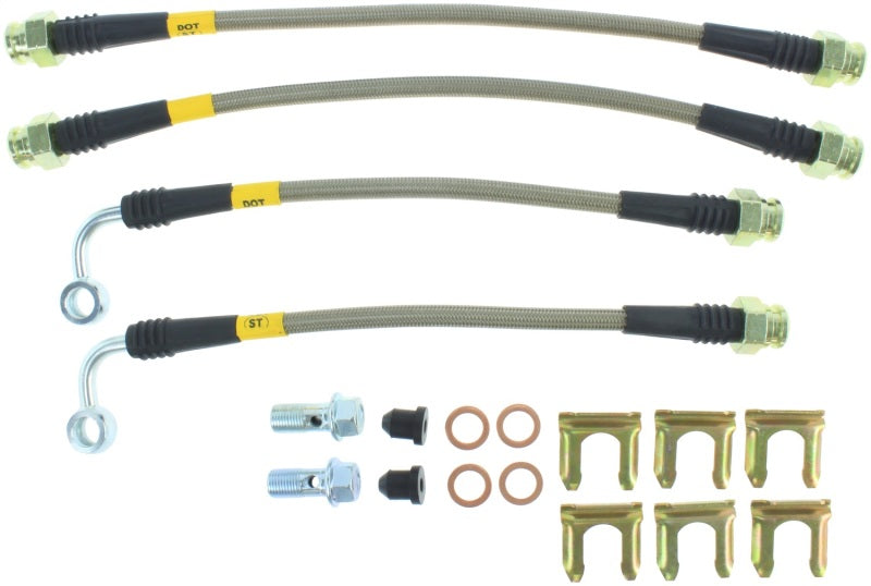 Conduites de frein arrière en acier inoxydable StopTech 05-06 LGT (kit de 4 conduites)