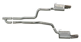 Échappement double Cat-Back de 2,5 pouces pour Ford Mustang de base Gibson 05-10 - Aluminisé
