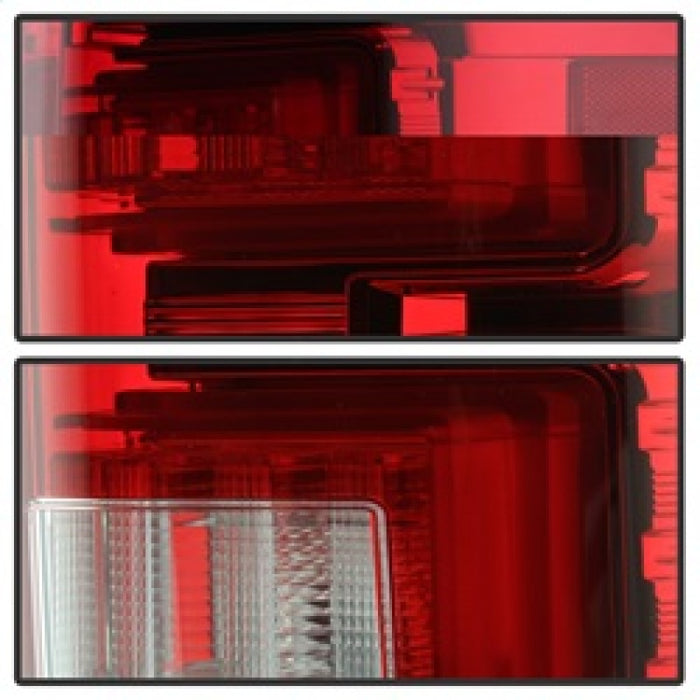 Feux arrière à LED Spyder Ford F150 2015-2017 - Rouge transparent ALT-YD-FF15015-LBLED-RC